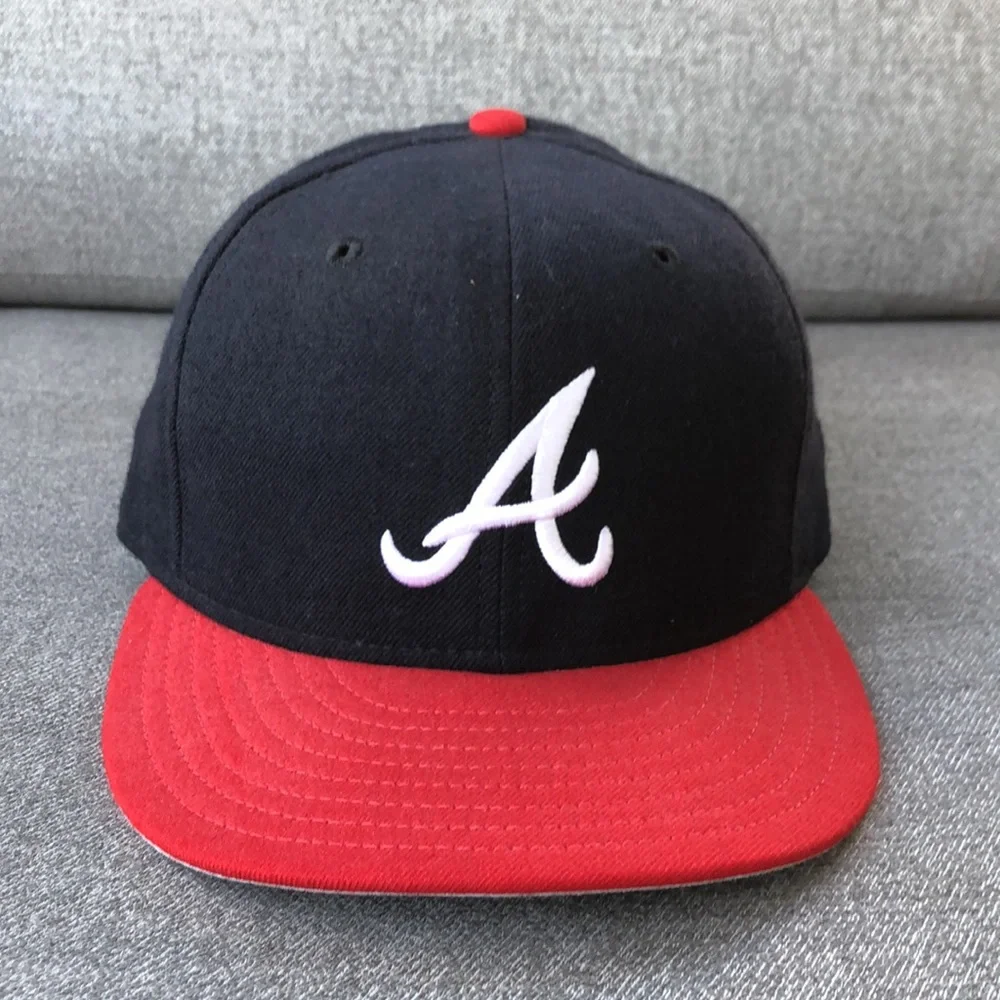 NWOT! - NEW ERA Diamond Collection ATLANTA BRAVES Wool Baseball Cap VTG 90’s - Picture 1 of 9